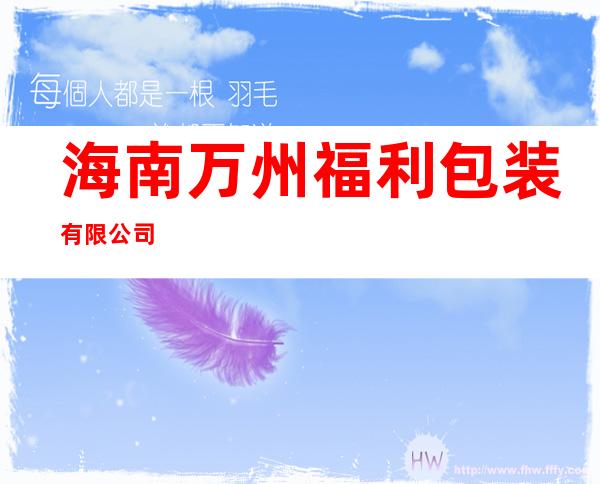 海南万州福利包装有限公司